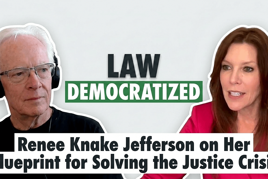 Law Democratized: Renee Knake Jefferson on Her Blueprint for Solving the Justice Crisis Law Democratized: Renee Knake Jefferson on Her Blueprint for Solving the Justice Crisis